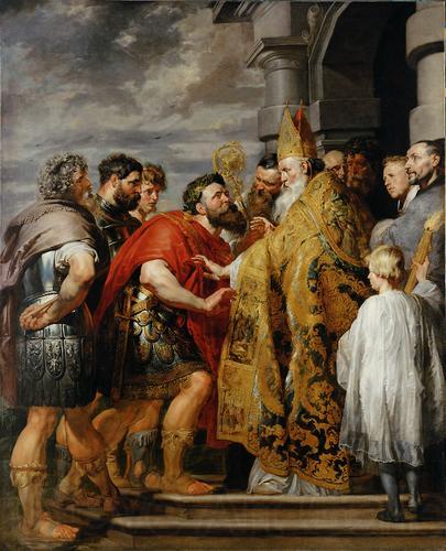 Peter Paul Rubens Ambrosius und Kaiser Theodosius